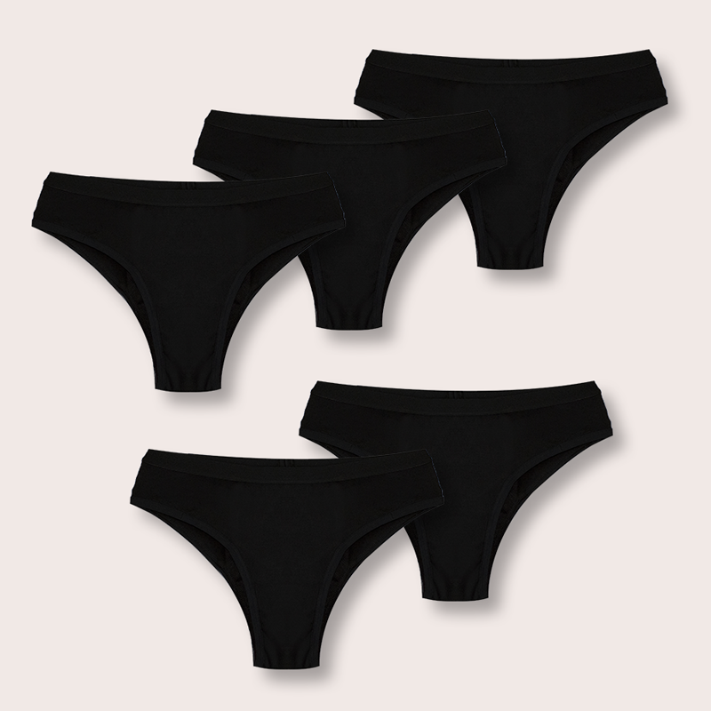 
            
                Load image into Gallery viewer, Essentials Black Bikini (5 Pack) - SHE Period
            
        