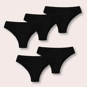 
            
                Load image into Gallery viewer, Essentials Black Bikini (5 Pack) - SHE Period
            
        